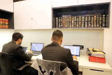 Advocates working in the office
